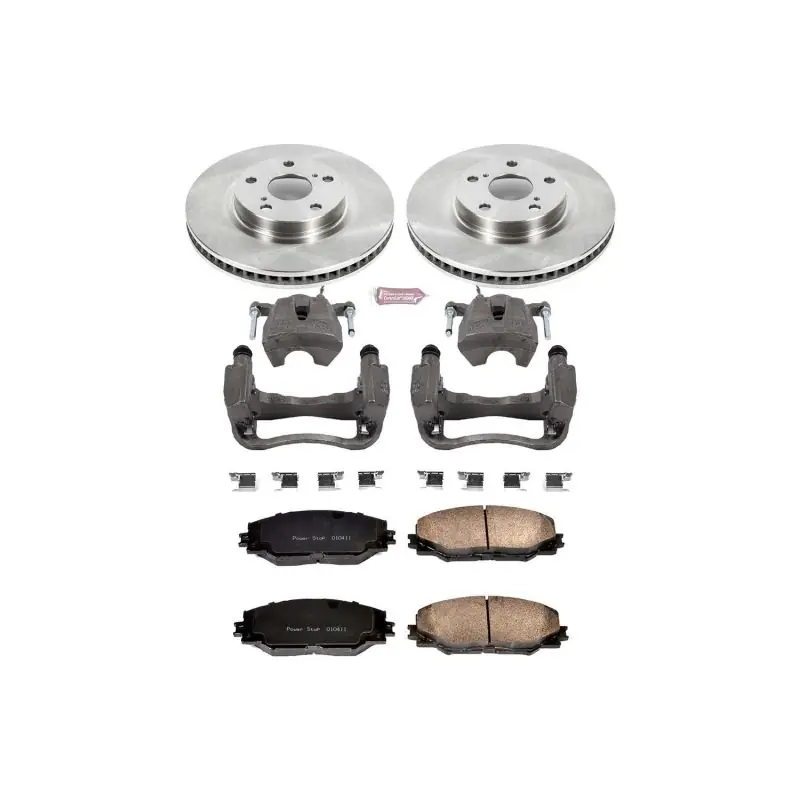 Power Stop 09-10 Pontiac Vibe Front Autospecialty Brake Kit w/Calipers Free Delivery