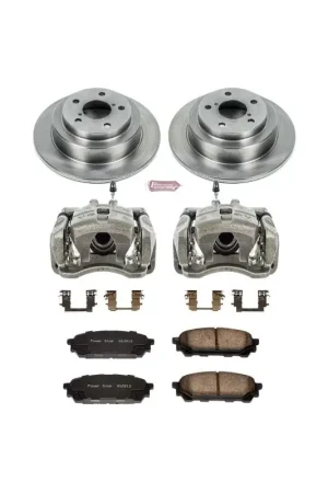 Worldwide Shipping Power Stop 05-06 Saab 9-2X Rear Autospecialty Brake Kit w/Calipers