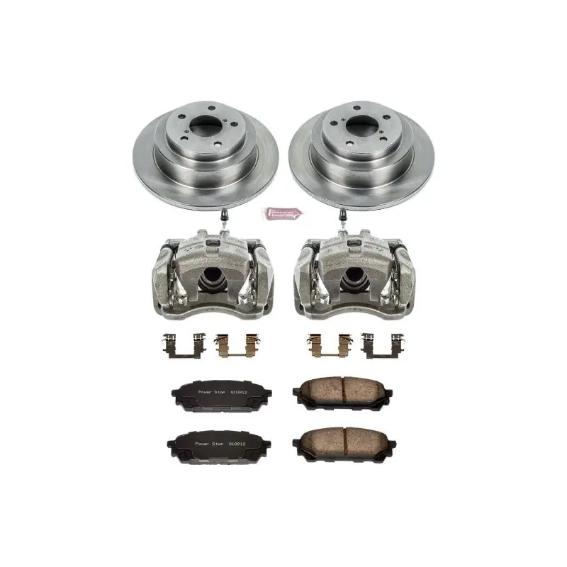 Worldwide Shipping Power Stop 05-06 Saab 9-2X Rear Autospecialty Brake Kit w/Calipers