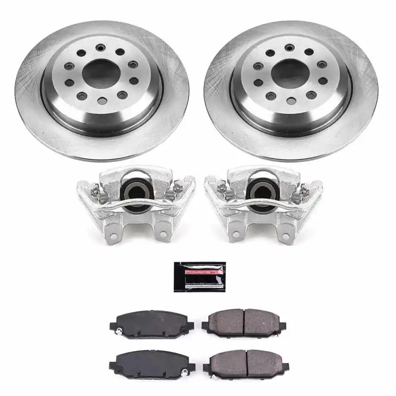 Budget Power Stop 18-19 Jeep Wrangler Rear Autospecialty Brake Kit w/Calipers