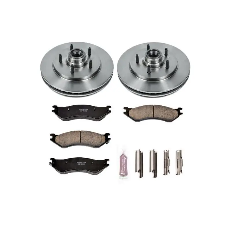 Viral Power Stop 97-00 Ford Expedition Front Autospecialty Brake Kit
