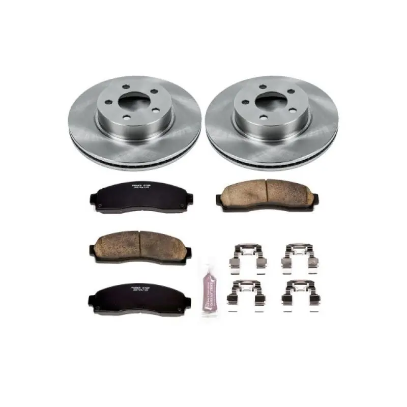 Power Stop 01-03 Ford Explorer Sport Front Autospecialty Brake Kit Fan Favorite