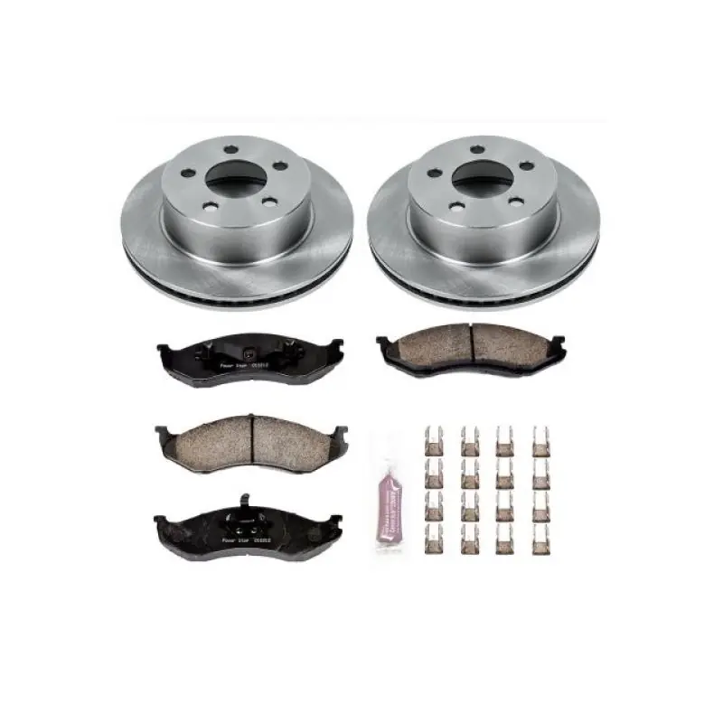 Low Price Power Stop 99-01 Jeep Cherokee Front Autospecialty Brake Kit