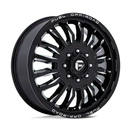 D868 22X8.25 8X6.5 G-BLK-MILL 104MM Worldwide Shipping