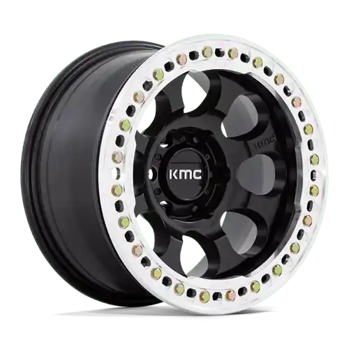KM237 17X9 6X5.5 S-BLK-MACH-RG -12MM Trending