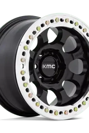 Brand New KM237 17X8.5 5X5.0 S-BLK-MACH-RG 0MM
