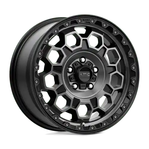 Cheap KM545 17X9 6X5.5 S-BLK GTCC -12MM