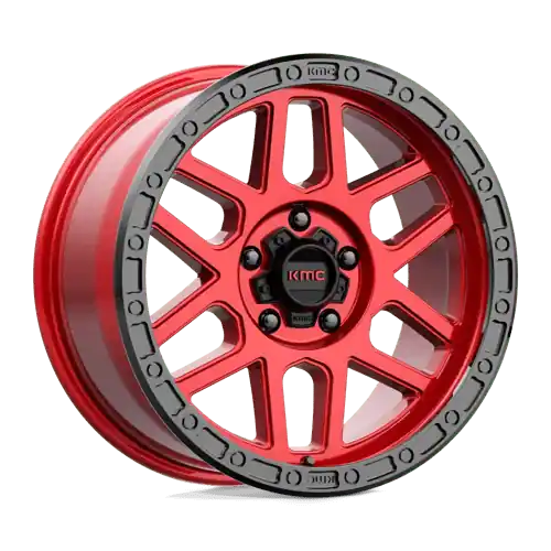 Fast Shipping KM544 17X9 5X5.0 C-RED BLK-LP -12MM