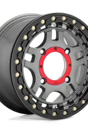 Authentic KS240 14X7 4X137 G-MTL BLK-RING 38MM
