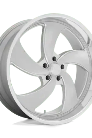 Worldwide Shipping U134 22X10.5 5X4.75 SLV-BRS-MIL-DCL 01MM