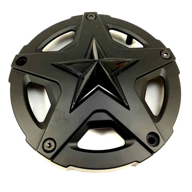 XD827 18X9 TALL M-BLK CAP W/ G-BLK STAR Worldwide Shipping