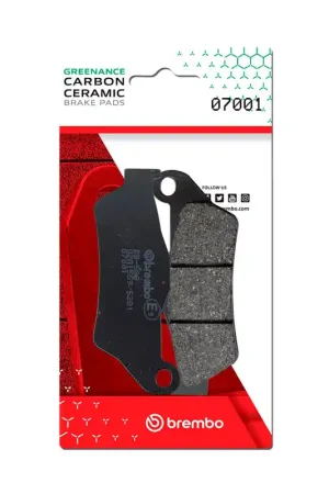 Certified Brembo OE Aprilia Srv/Gilera Gp/Suzuki Uh/Yamaha Versity/Yamaha Yp Carbon Ceramic Brake Pad - Front