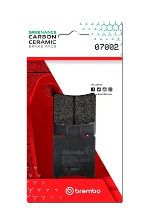 Brembo OE Honda Sgx/Honda Sh/Honda Sxr/Honda X8R/Hyosung Boomer Carbon Ceramic Brake Pad - Front Special Discount
