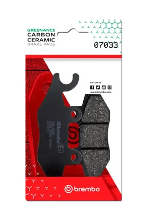 Hot Picks Brembo OE Kymco Super/Kymco Yager/Kymco Yup/Kymco Zing Carbon Ceramic Brake Pad - Front