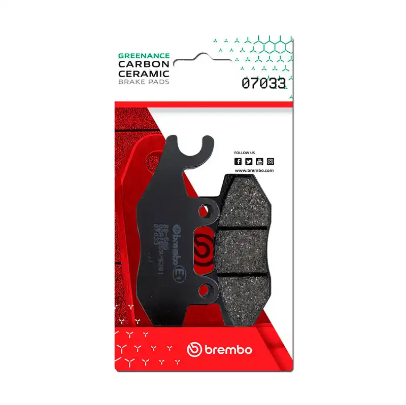 Hot Picks Brembo OE Kymco Super/Kymco Yager/Kymco Yup/Kymco Zing Carbon Ceramic Brake Pad - Front