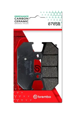 Free Returns Brembo OE Suzuki An Burgman Carbon Ceramic Brake Pad - Rear