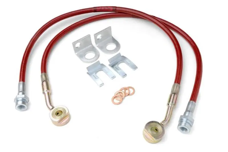 JKS Manufacturing Jeep Wrangler TJ/LJ HD Extended Brake Line Kit - Front Brand New