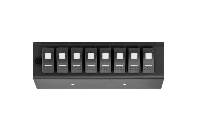 Spod 09-18 Jeep Wrangler JK Add On Red LED 8-Switch Panel (for SourceSE) Limited Offer