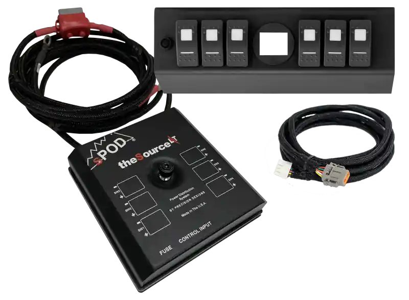 Spod 09-18 Jeep Wrangler JK SourceLT w/ Genesis Adapter and Green LED Switch Panel Markdown