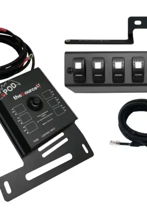 Crafted Spod 09-18 Jeep Wrangler JK SourceLT w/ Red LED Switch Panel