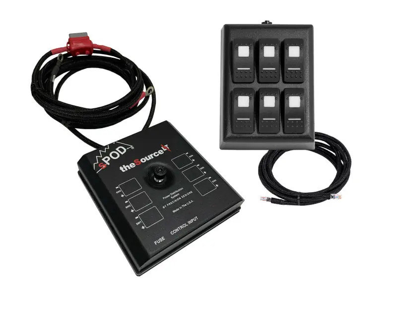 New Arrival Spod SourceLT on RAM Mount w/ Green LED Switch Panel (36 In Battery Cables)