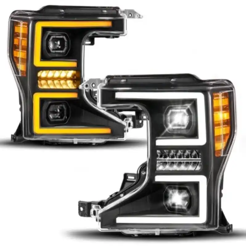 Instant Buy ANZO 20-22 Ford Super Duty (Halogen) Z-Series Full LED Proj Headlights SeqSig - Pass. Side ONLY