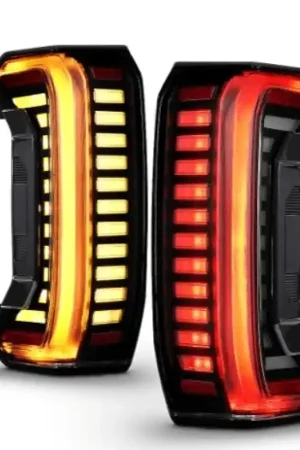 Crafted ANZO 22-24 Toyota Tundra Z-Series Full LED Tail Lights Smoke Lens Init/SeqSig- Pair