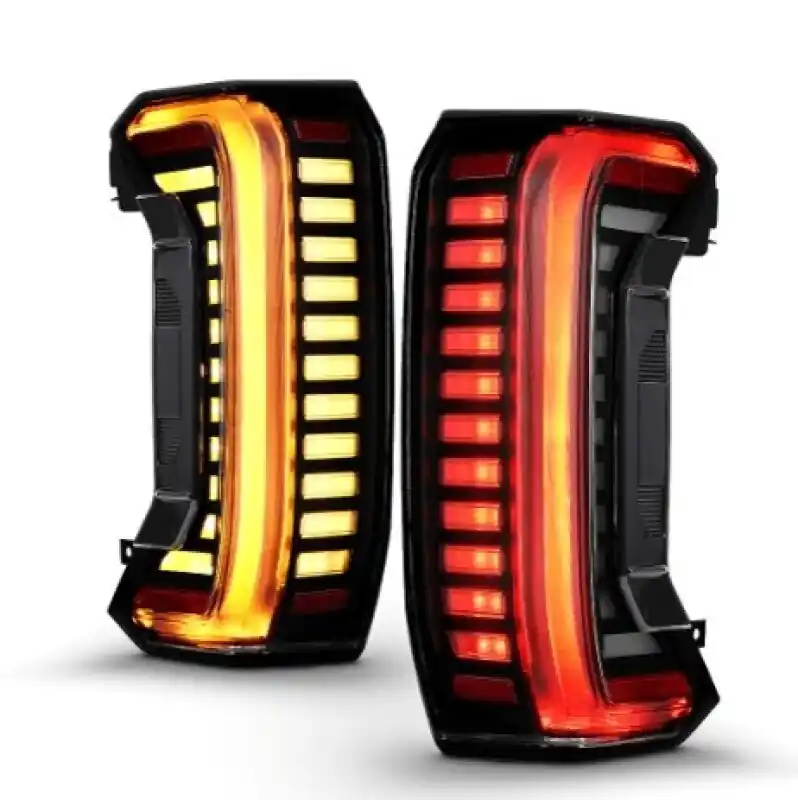 Crafted ANZO 22-24 Toyota Tundra Z-Series Full LED Tail Lights Smoke Lens Init/SeqSig- Pair
