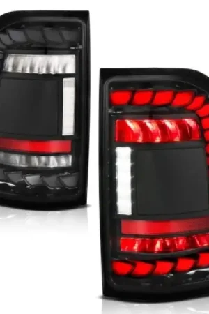 Fast Shipping ANZO 19-24 RAM 1500 (Factory LED Models ONLY) Full LED Tail Lights SeqSig Black - Pair