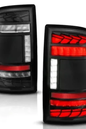 Grab Now ANZO 19-24 RAM 2500/3500 Full LED Tail Lights SeqSig Black - Pair