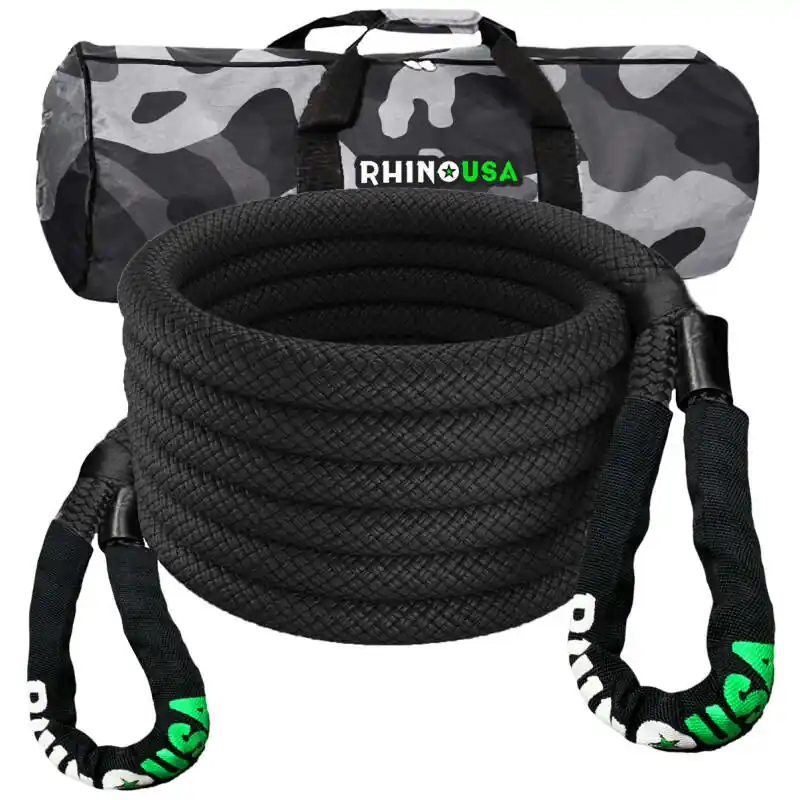 Rhino USA Kinetic Energy Recovery Rope (1.25In X 30Ft) Black Secure Checkout