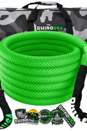 Rhino USA Kinetic Energy Recovery Rope (7/8In X 20Ft) Green Best Price