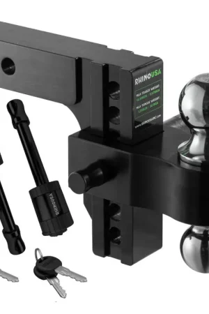 Price Drop Rhino USA 6In Heavy Duty Drop Hitch - 2In (Black)