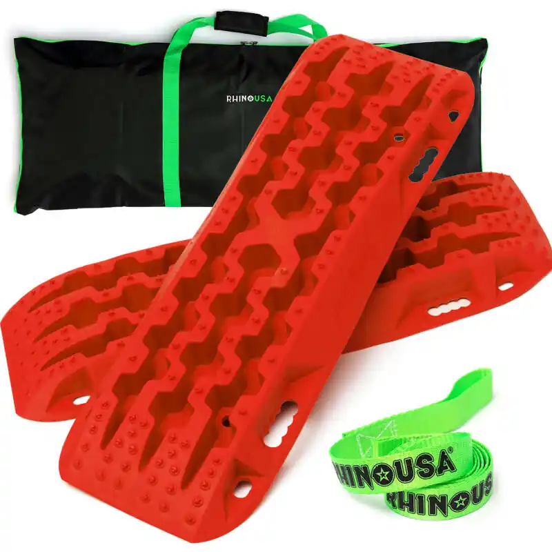 Rhino USA Recovery Traction Boards - Red (Pair) No Minimum Order