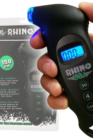 Rhino USA Digital Tire Pressure Gauge 150 Psi (Black) Price Drop