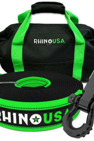 Limited Offer Rhino USA 20Ft Tow Strap/Hitch Combo