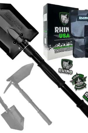 Big Sale Rhino USA Straight Handle Recovery Shovel W/Pick