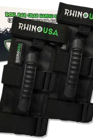 Rhino USA Heavy-Duty Roll Bar Grab Handles Today Only