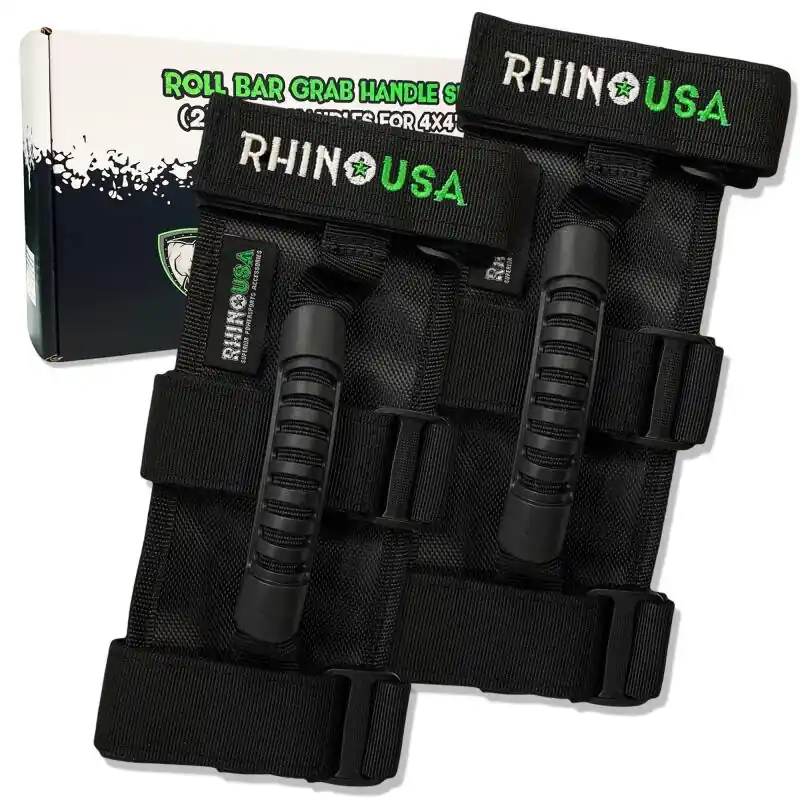 Rhino USA Heavy-Duty Roll Bar Grab Handles Today Only