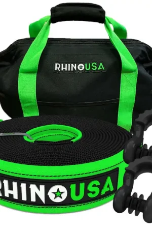 Rhino USA 20Ft Tow Strap/Shackles Combo Factory Price
