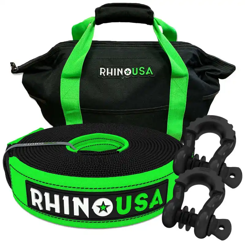 Rhino USA 20Ft Tow Strap/Shackles Combo Factory Price