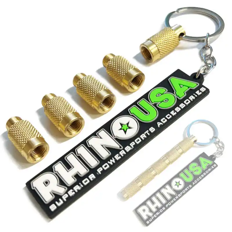 Rhino USA 0-60 Psi Tire Deflator Keychain Handmade