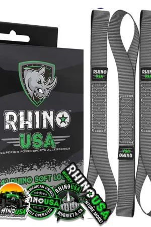 Rhino USA Soft Loops Motorcycle Tie-Down Set 4-Pack Gray In Demand