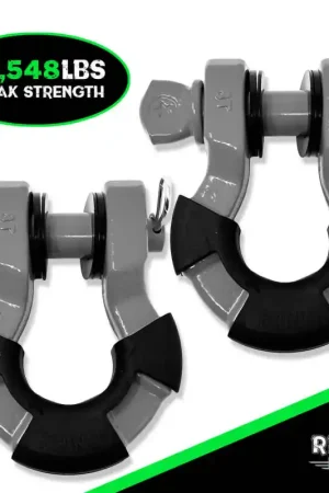 Rhino USA 8T Super Shackle 2-Pack (Gray) Buy Today