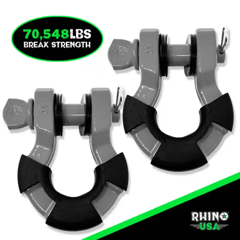 Rhino USA 8T Super Shackle 2-Pack (Gray) Buy Today