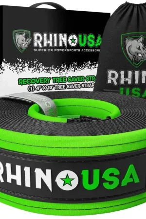 Rhino USA Recovery Tree Saver Strap 4Inx10Ft (Black) Weekend Sale