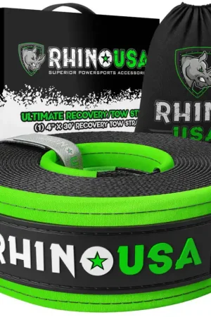 Sale Rhino USA Recovery Tow Strap 4Inx30Ft (Black)
