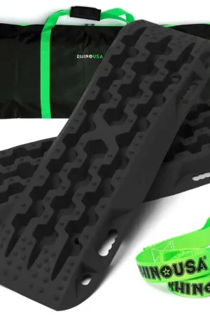 Rhino USA Recovery Traction Boards - Black (Pair) Fan Favorite