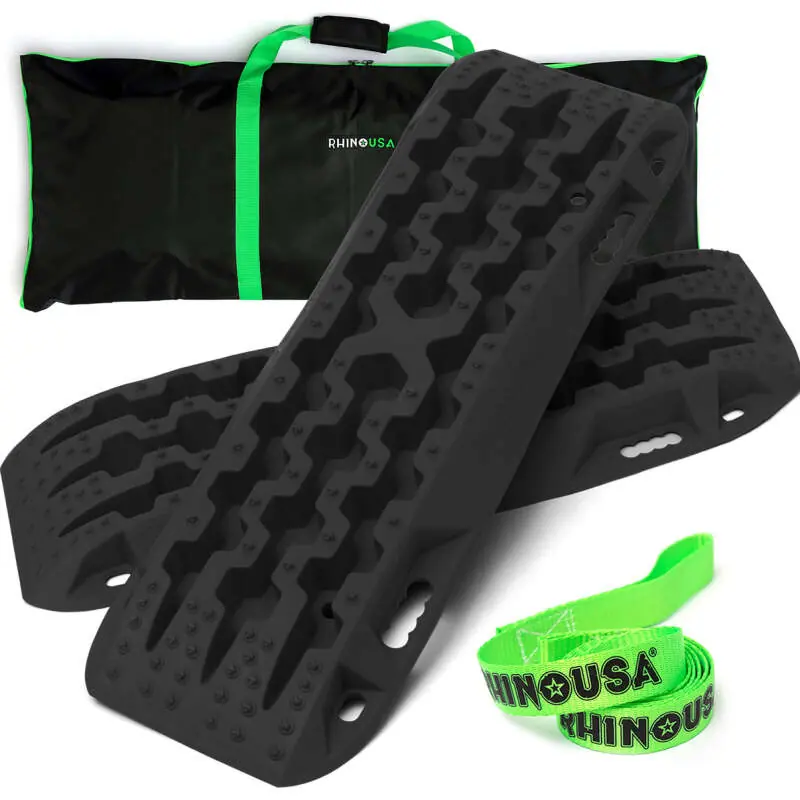 Rhino USA Recovery Traction Boards - Black (Pair) Fan Favorite
