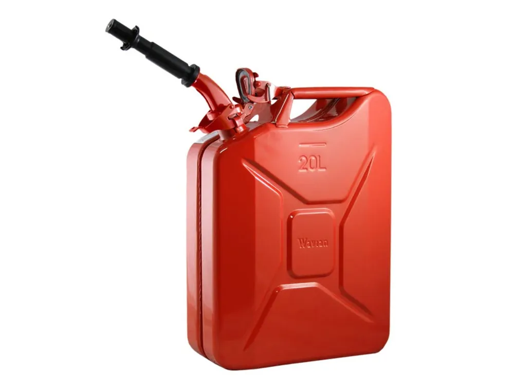 Hassle-Free Returns 20l Red Fuel Jerry Can w/ Spout